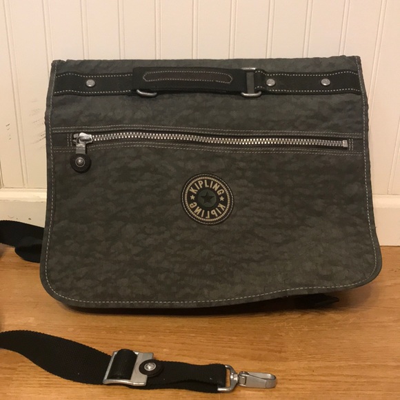 Kipling Handbags - Kipling Messenger/Laptop Olive Green/Black Bag